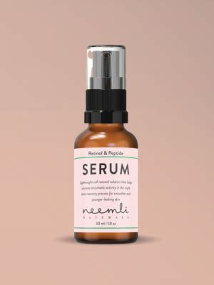 Neemli Naturals Retinol & Peptide Serum, Light Weight Renewal Solution ...