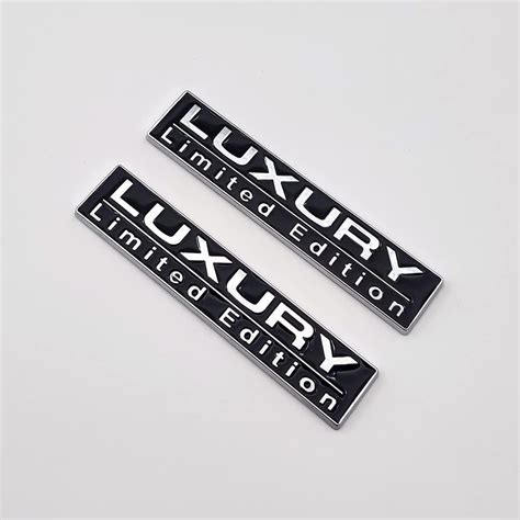 Buy AxleZx 2X Chrome Metal Luxury Edition Logo Car Emblem Premium Auto ...