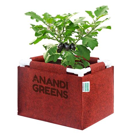 Anandi Green's 400 GSM Geo Fabric Rectangular Plant Grow Bag with PVC ...