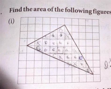 find the area of the following figures with the help of squares please ...