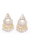Buy Gold Plated Diamonds, Stones Kundan Embellished Chandbali Dangler ...