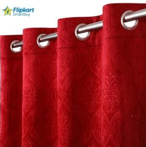 Flipkart SmartBuy 152 cm (5 ft) Velvet Blackout Window Curtain Single ...