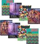 UNIQPAL Spiral Binding Long Notebook-Single Line 75 GSM A4 Notebook ...