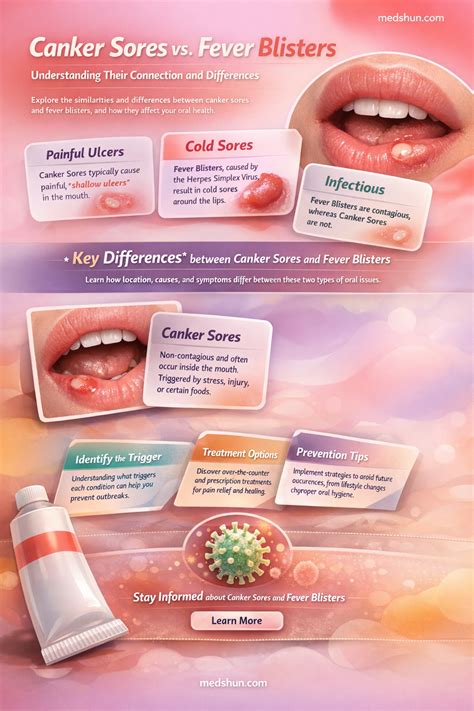 Difference Between Canker Sores And Fever Blisters