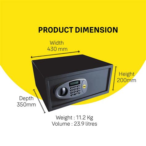 YLS/200/DB2 Security Laptop Safe Locker, Digital - Pin Access, Black ...