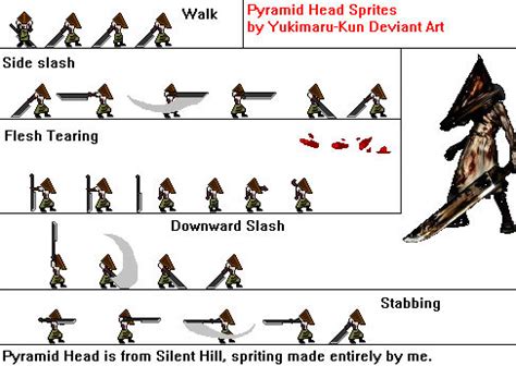 Pyramid Head Sprite Sheet by Yukimaru-kun on DeviantArt