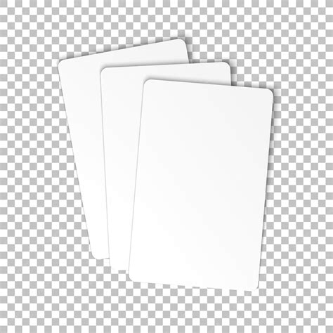 Premium Vector | Blank poker playing cards mockup Vector template ...