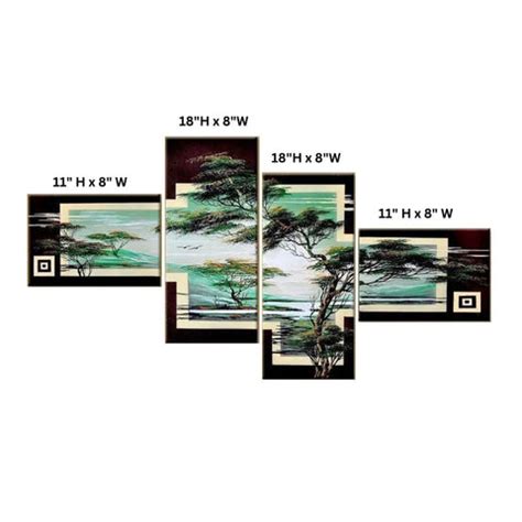 Beautiful Tree Scenery Multiple Frame Canvas Wall Painting – Dekorstation
