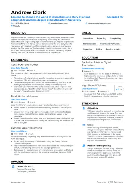 5 Scholarship Resume Examples & Guide for 2024