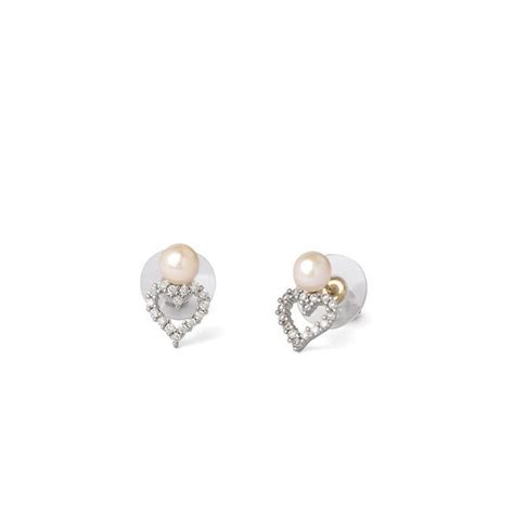 Buy Heartfelt Sparkle Pearl Drop Stud Earrings
