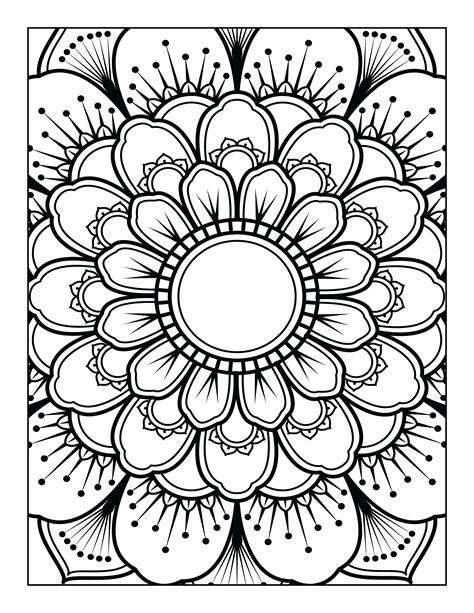 Easy Adult Coloring Pages - Coloring Nation