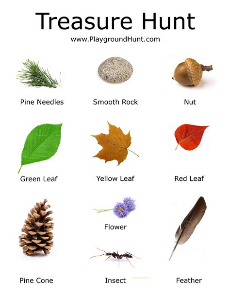 Nature Scavenger Hunt Printables - Printable Calendars AT A GLANCE