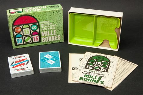 1964 Parker Brothers Mille Bornes French Card Game - Cards Still Sealed ...