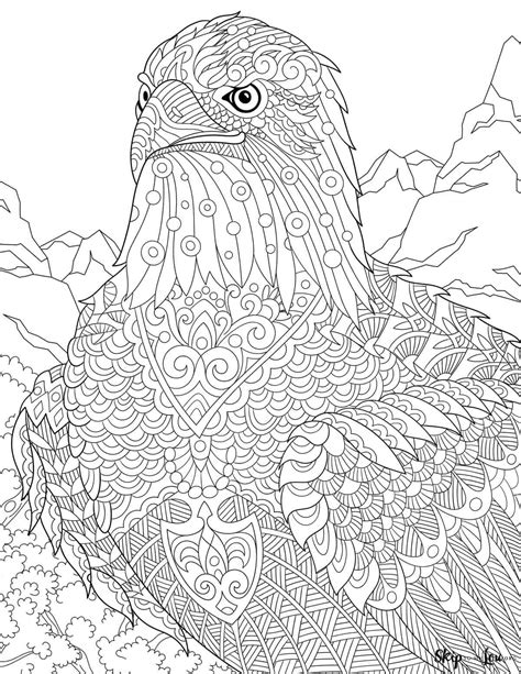 Coloring Pages Bald Eagle And Us Flag