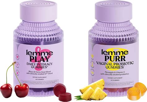 Amazon.com: Lemme Purr & Play Bundle - Daily Intimacy Gummies and ...