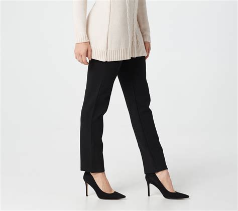 Susan Graver Regular Ponte Knit Pull-On Pants w/ Seam Detail - QVC.com