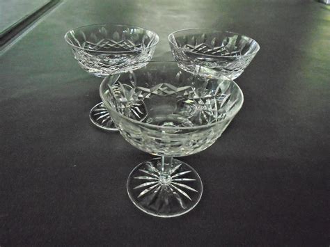 3 Vintage Waterford Crystal Champagne Goblets - Etsy