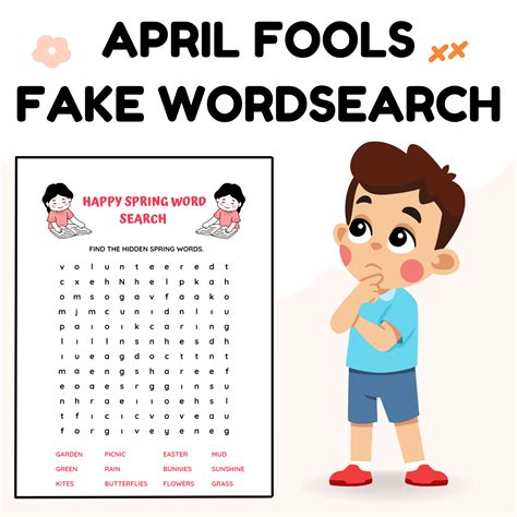 April Fools Word Search