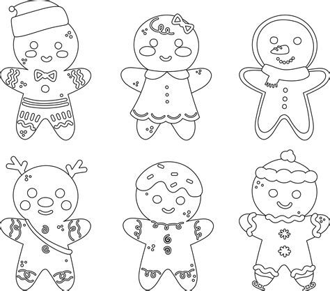 Gingerbread Man Coloring Pages - Jenny Printable