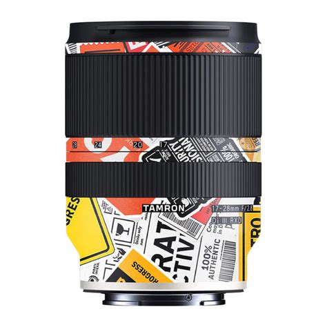 Tech Aesthetic Sticker Collage Tamron 17-28mm F/2.8 Camera Lens Skin