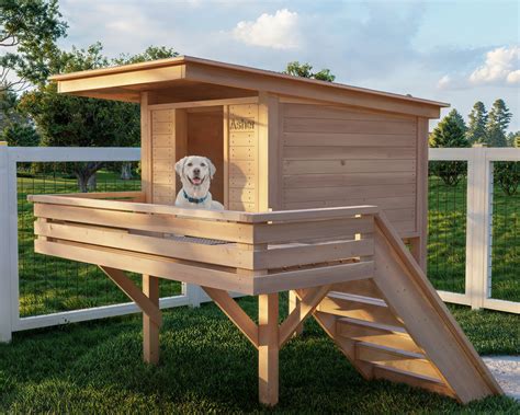PDF Download, DIY Doghouse Plans, Raised Doghouse, Luxury Doghouse ...