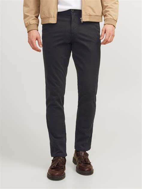 Slim Fit Chino pants | Black | Jack & Jones®