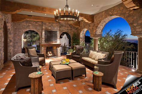 Luxury patio at twilight in Scottsdale, AZ. | Luxury outdoor spaces ...