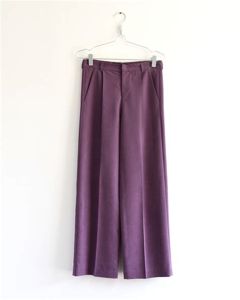 Mens Pants Mens Purple Pants Mens Pleated Pants Tailored - Etsy