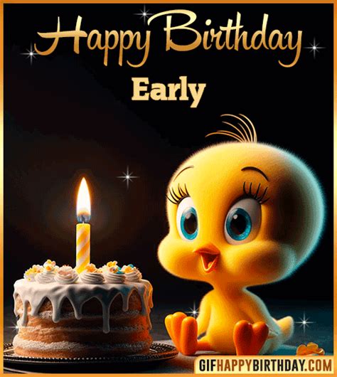 🎉 Happy Birthday Early GIF 🎂 Funny & Personalized Animated Wishes