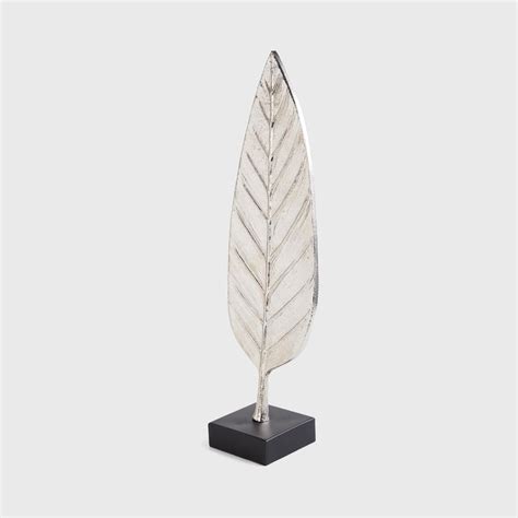 Buy Fiesta Metal Leaf Table Accent from Home Centre at just INR 1199.0
