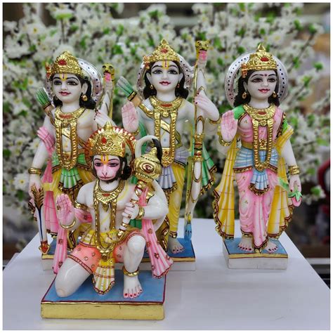 Buy AtoZ India Cart Ram Darbar Statue in Marble Family Parivar Lord Ram ...