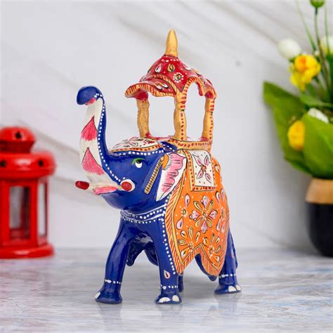 Giri - Metal Elephant | Elephant with Ambari | Metal Ambabari Elephant