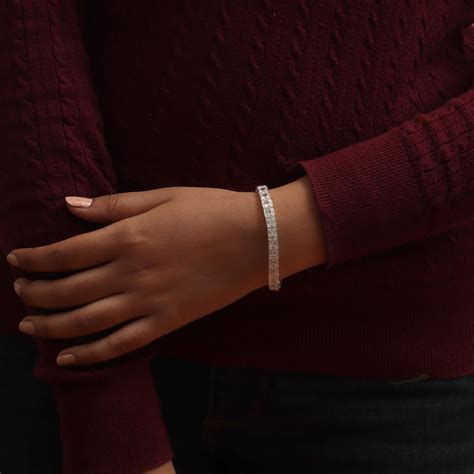 LeCalla - Buy 925 Sterling Silver Cubic Zirconia Square Princess Cut ...