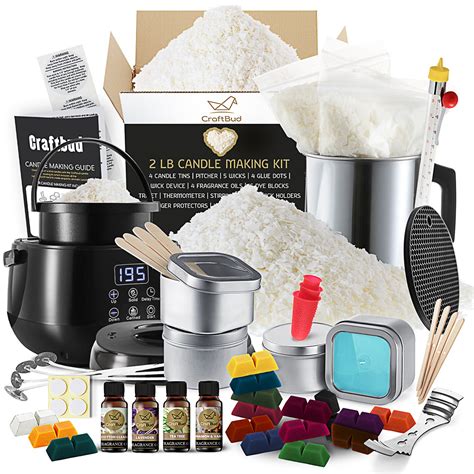 CraftBud DIY Natural Soy Candle Making Kit, Size: 2 Lbs, Model ...