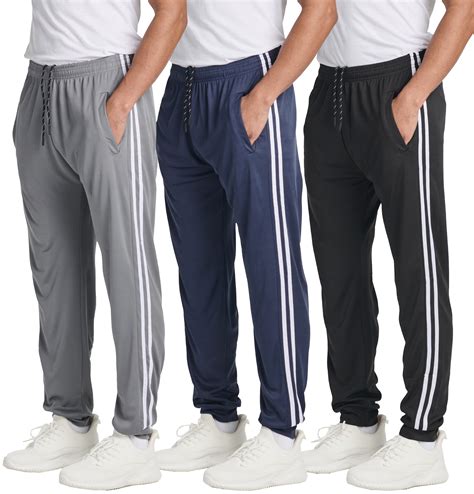 Real Essentials 3 Pack: Men's Tech Mesh Active Athletic Casual Jogger ...