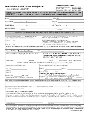 texas immunization record card Forms and Templates - Fillable ...