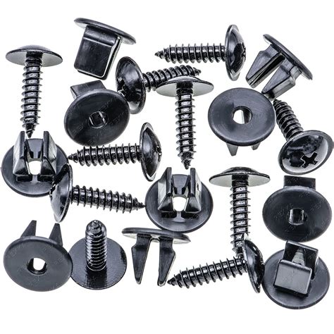 Rexka 10 Sets M5 x 20mm Fender Liner Bumper Cover Rocker Molding Screw ...