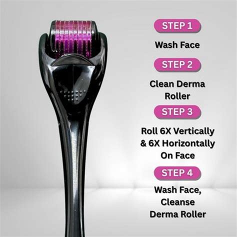 Kostech Micro Needles (1.0mm) Derma Roller 540 Titanium Needle 1.0 mm ...