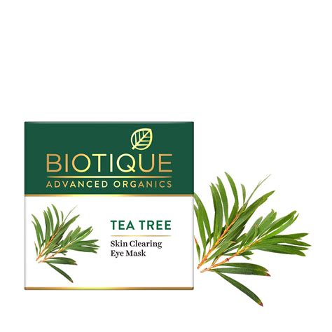 "Revitalize Your Eyes with Biotique Tea Tree Skin Clearing Eye Mask - 15g"