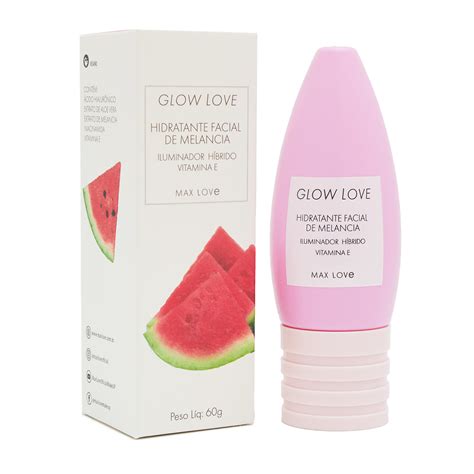 Hidratante Facial de Melancia Glow Love Max Love 60g Max Love