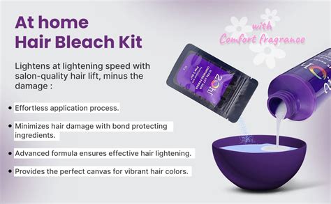 Buy 2.Oh! Steel Grey Hair Color & Hair Bleach Kit Combo