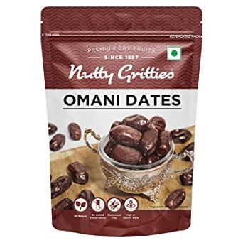 Nutty Gritties Premium Dates - Omani - 500g, Value Pack| Khajoor Or ...