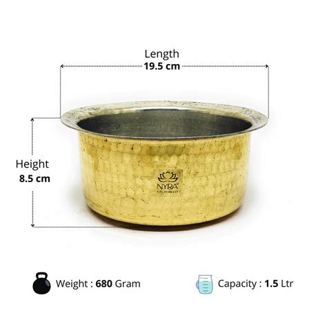 Pure Brass/Peetal Tope,Bhagona | Premium Cookware by Nyra Kitchenware ...