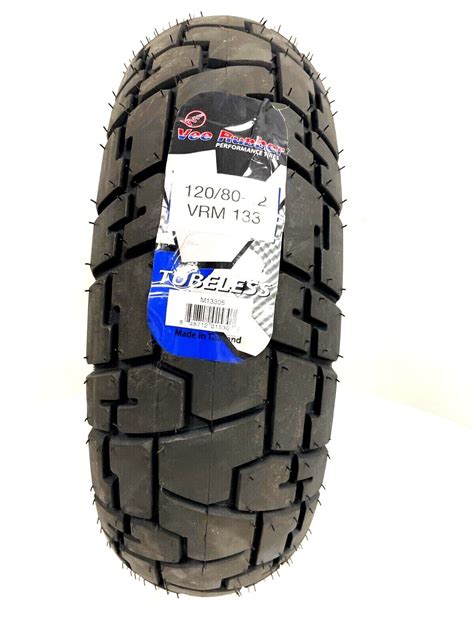 Vee 120/80-12 VRM-133 Scooter Tire Tubeless 120 80 12 - Lawn&Garden Tire