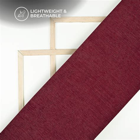 Luxurious Berry Red Crushed Metallic Soft Tissue Slub Fabric – Fabcurate