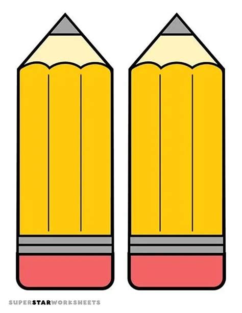 Pencil Name Tag Templates in 2025 | Teaching printables, Alphabet ...