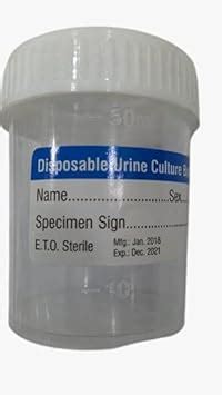 MKB plast Urine Sample Specimen Collector Plastic Container Sterile ...
