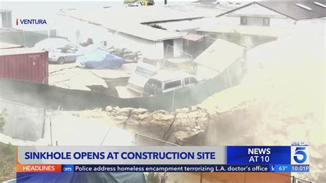 Sinkhole near Ventura construction site opens up – KTLA