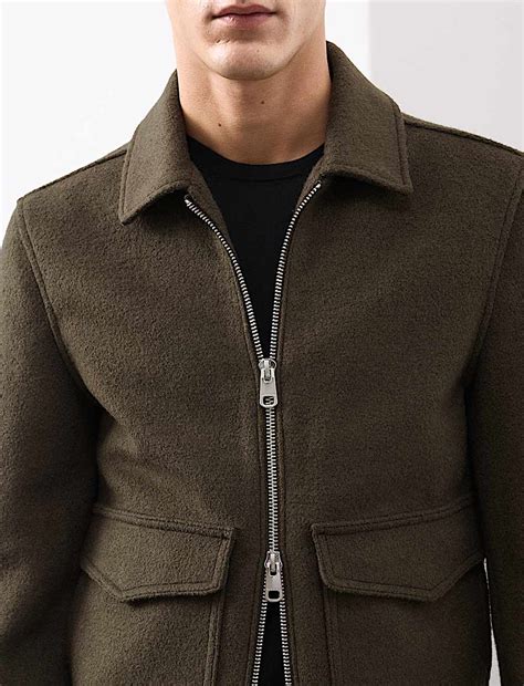 Buy Wool Rich Bomber Jacket at Marks & Spencer