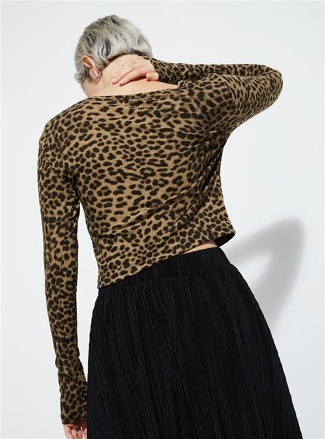 Buy ALAYA F x URB_N Women Leopard Print Top Online at just Rs. 599.0 ...
